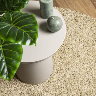 vidaXL Tapis shaggy PAMPLONA poils longs moderne doré Ø 160 cm