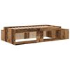vidaXL Cadre de lit avec rangement Bois ancien 244 x 127 x 53.5 cm