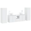 vidaXL Ensemble de mobilier de salle de bain 5 pc Blanc