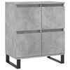 vidaXL Buffet Gris béton 60x35x70 cm Bois d'ingénierie