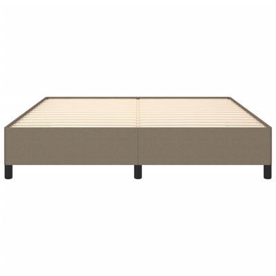 vidaXL Cadre de lit sans matelas taupe 180x200 cm tissu