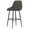 vidaXL Tabourets de bar lot de 2 gris fonc&eacute; velours