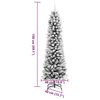vidaXL Sapin de Noël artificiel Blanc 150 cm PVC, métal et plastique