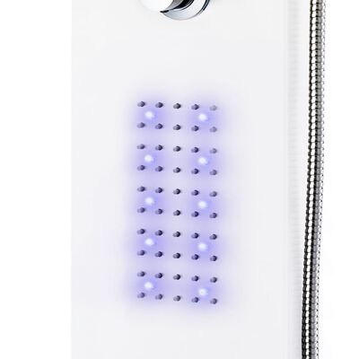 vidaXL Panneau de douche aluminium 20x44x130 cm blanc