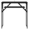 vidaXL TableConsole Ch&ecirc;ne noir 75x30x75cm Bois d'ing&eacute;nierie