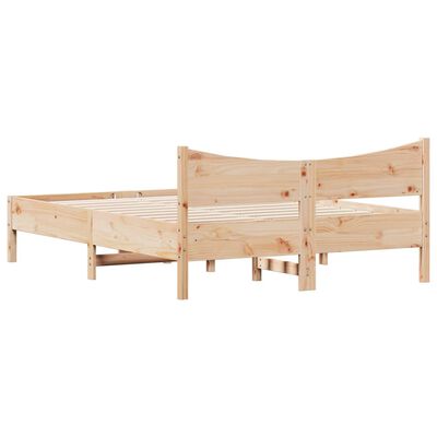 vidaXL Cadre de lit sans matelas 120x200 cm bois de pin massif