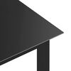 vidaXL Table de jardin Noir 150x90x74 cm Aluminium et verre