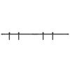 vidaXL Kit de porte d'armoire coulissante 183 cm acier au carbone