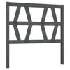 vidaXL T&ecirc;te de lit Gris 106x4x100 cm Bois massif de pin