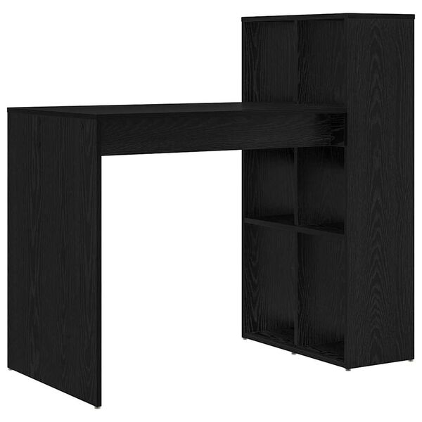 vidaXL Bureau Ch&ecirc;ne noir 108 x 55 x 103.5 cm Bois d'ing&eacute;nierie