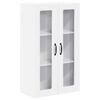 vidaXL Cabinet en verre mural PORTO Blanc 60 x 31 x 100 cm