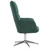 vidaXL Chaise de relaxation Vert fonc&eacute; Velours