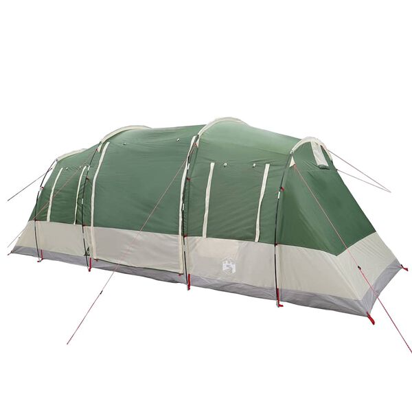 vidaXL Tente familiale tunnel 6 personnes vert imperm&eacute;able