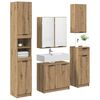 vidaXL Ensemble de mobilier de salle de bain 5 pcs Ch&ecirc;ne artisanal