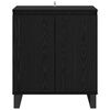 vidaXL Buffet Ch&ecirc;ne noir 60 x 35 x 70 cm Bois d'ing&eacute;nierie
