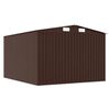 vidaXL Abri de jardin 257x298x178 cm Métal Marron