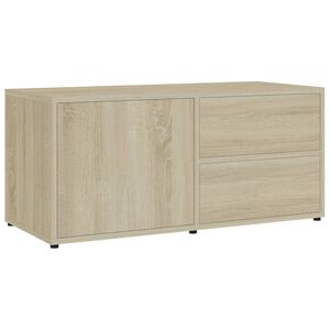 vidaXL Meuble TV Ch&ecirc;ne sonoma 80x34x36 cm Bois d'ing&eacute;nierie