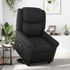 vidaXL Fauteuil de massage inclinable noir brillant similicuir
