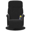 vidaXL Fauteuil inclinable de massage avec repose-pied noir velours