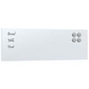 vidaXL Tableau noir magn&eacute;tique mural blanc 60x20 cm verre tremp&eacute;