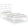 vidaXL Cadre de lit sans matelas blanc bois massif 90x190 cm