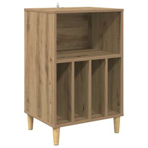 vidaXL Support de platine Ch&ecirc;ne artisanal 47 x 39,5 x 74,5 cm