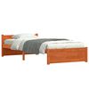 vidaXL Cadre de lit Brun cire 195,5 x 80,5 x 51 cm Pin massif