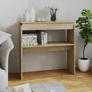 vidaXL Table console ch&ecirc;ne sonoma 80x30x80 cm bois d'ing&eacute;nierie