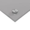 vidaXL Protection de cuisine 2 pcs Gris clair 100 x 50 cm verre trempé