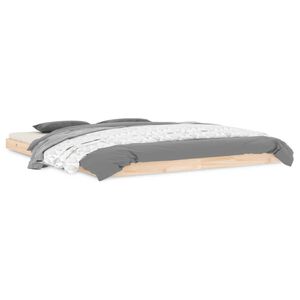 vidaXL Cadre de lit sans matelas 160x200 cm bois massif de pin