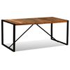 vidaXL Table &agrave; manger Bois de r&eacute;cup&eacute;ration massif 180 cm