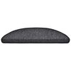 vidaXL Tapis d'escalier 20 pi&egrave;ces 56 x 17 x 3 cm Anthracite Demi-rond