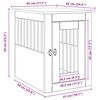 vidaXL Meuble de cage pour chiens ch&ecirc;ne artisanal 55x75x65 cm