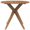 vidaXL Table de jardin ronde &Oslash;85x75 cm bois d'acacia solide