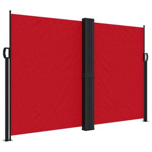 vidaXL Auvent lat&eacute;ral r&eacute;tractable rouge 160x1200 cm