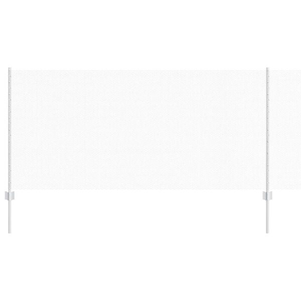 vidaXL Cl&ocirc;ture avec poteau Argent&eacute; 1 x 10 m Acier