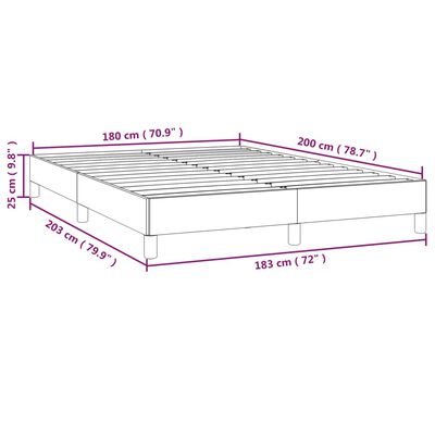 vidaXL Cadre de lit sans matelas blanc 180x200 cm similicuir