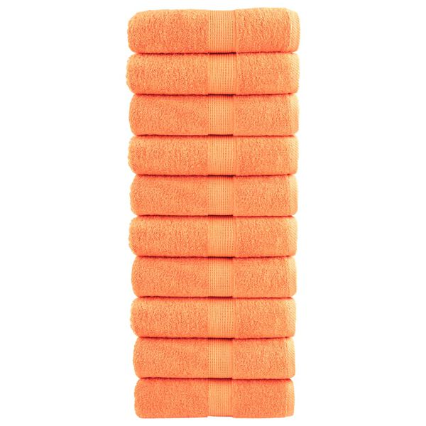vidaXL Serviettes d'invit&eacute; de qualit&eacute; sup&eacute;rieure SOLUND 10 pcs orange