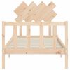 vidaXL Cadre de lit sans matelas 90x200 cm bois de pin massif