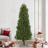 vidaXL Sapin de No&euml;l avec 300 LED avec support Vert 240 cm PE