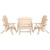 vidaXL Ensemble de salon de jardin 4 pcs bois massif d'&eacute;pic&eacute;a