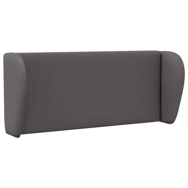 vidaXL Oreille de t&ecirc;te de lit Gris Fonc&eacute; 40 x 23 x 6 cm PVC