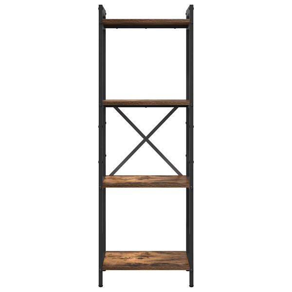 vidaXL &Eacute;tag&egrave;re Ch&ecirc;ne fum&eacute; 40 x 30 x 85 cm Bois d'ing&eacute;nierie
