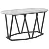 vidaXL Table basse Gris 80 x 40 x 40.5 cm Bois d'ing&eacute;nierie et m&eacute;tal