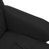 vidaXL Fauteuil de massage inclinable avec repose-pied Noir Similicuir