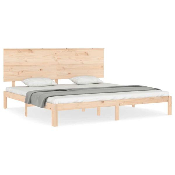 vidaXL Cadre de lit sans matelas 200x200 cm bois massif de pin