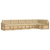 vidaXL Ensemble de canap&eacute;s d'ext&eacute;rieur 6 pc Blanc et Beige Polyester