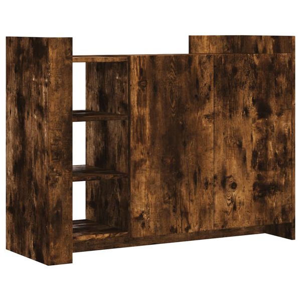 vidaXL Buffet ch&ecirc;ne fum&eacute; 100x35x75 cm bois d'ing&eacute;nierie