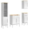 vidaXL Ensemble de mobilier de salle de bain FLORO 4 pc Blanc
