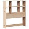 vidaXL Lit biblioth&egrave;que sans matelas 90x190 cm bois de pin massif